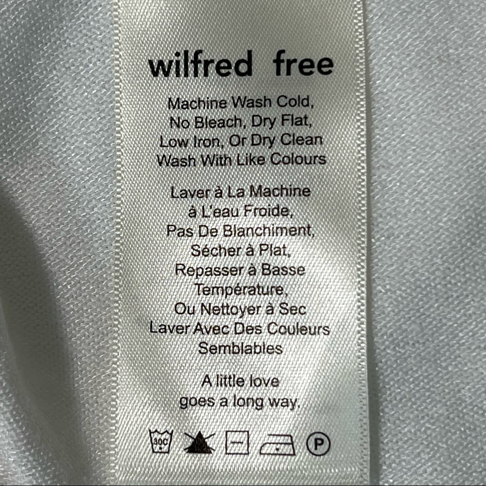WILFRED FREE ARITIZA Top Scoop Neck White Pull On Short Sleeve Medium - Picture 5 of 7